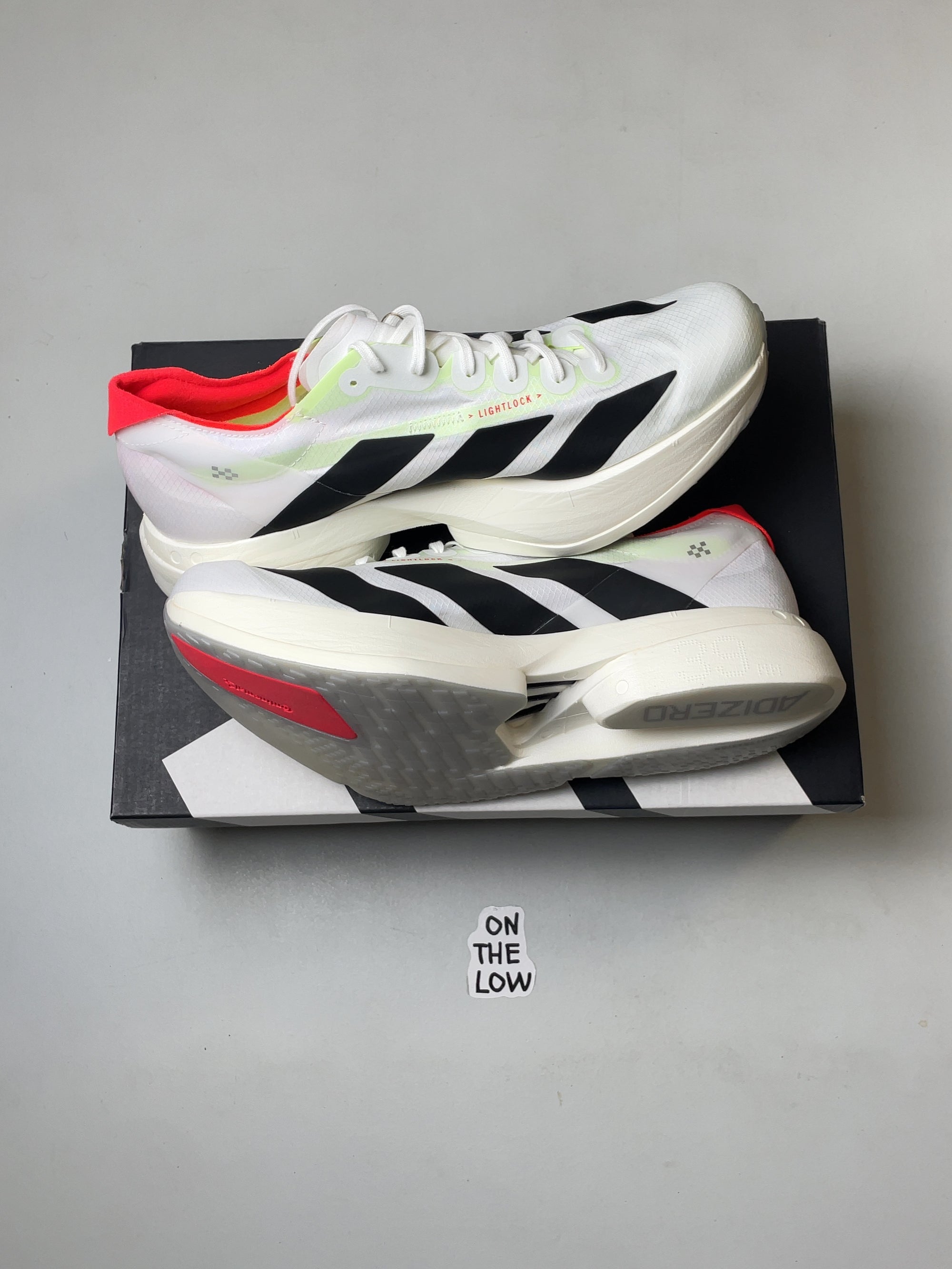 adidas Adizero Adios Pro 4 White Black Red