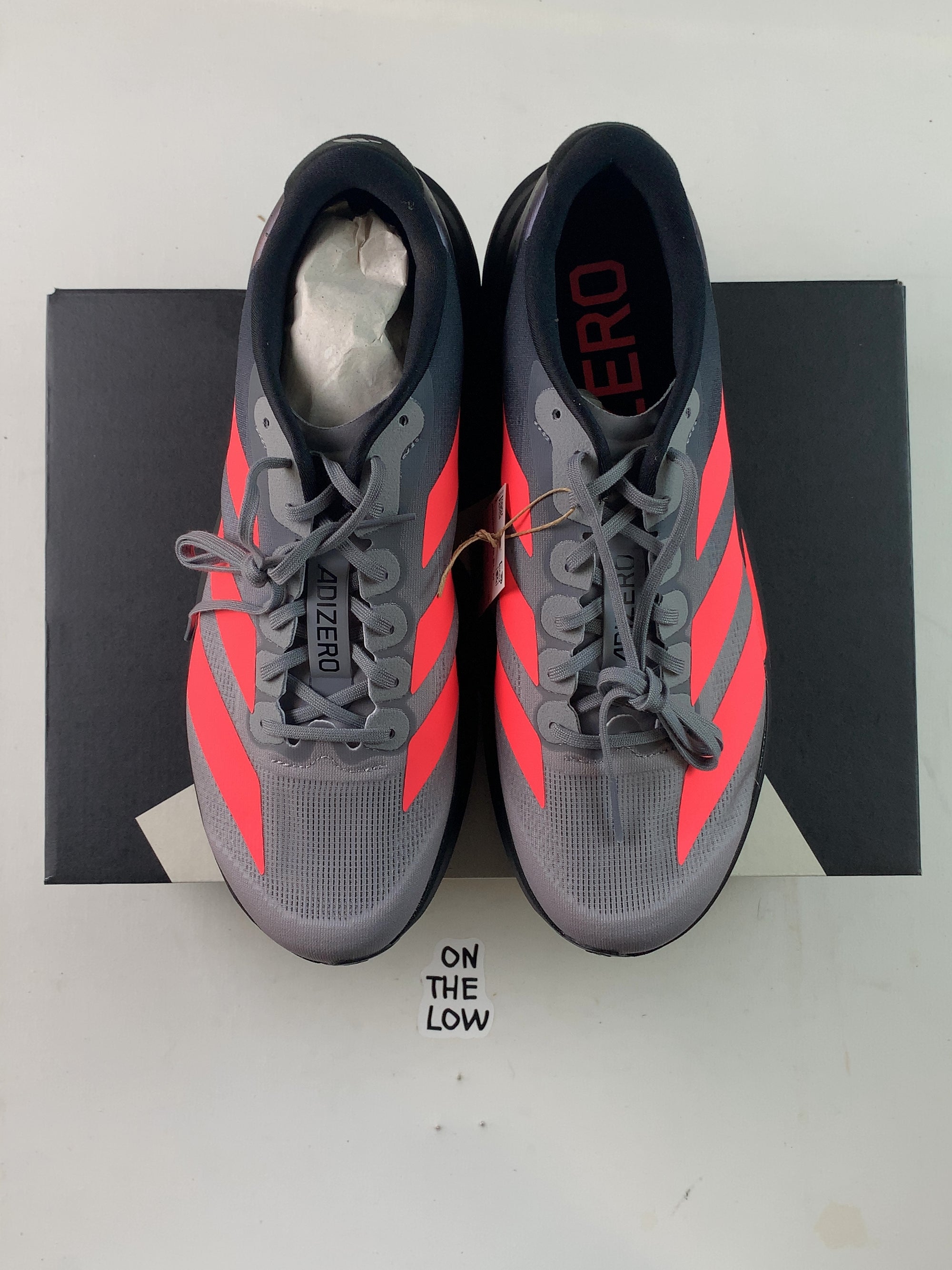 adidas Adizero Evo SL Grey Solar Turbo Light Onix — Drive 1DPhvBLqxomsA3FB1n-X-MJJg8EZyFLMw — photo 3