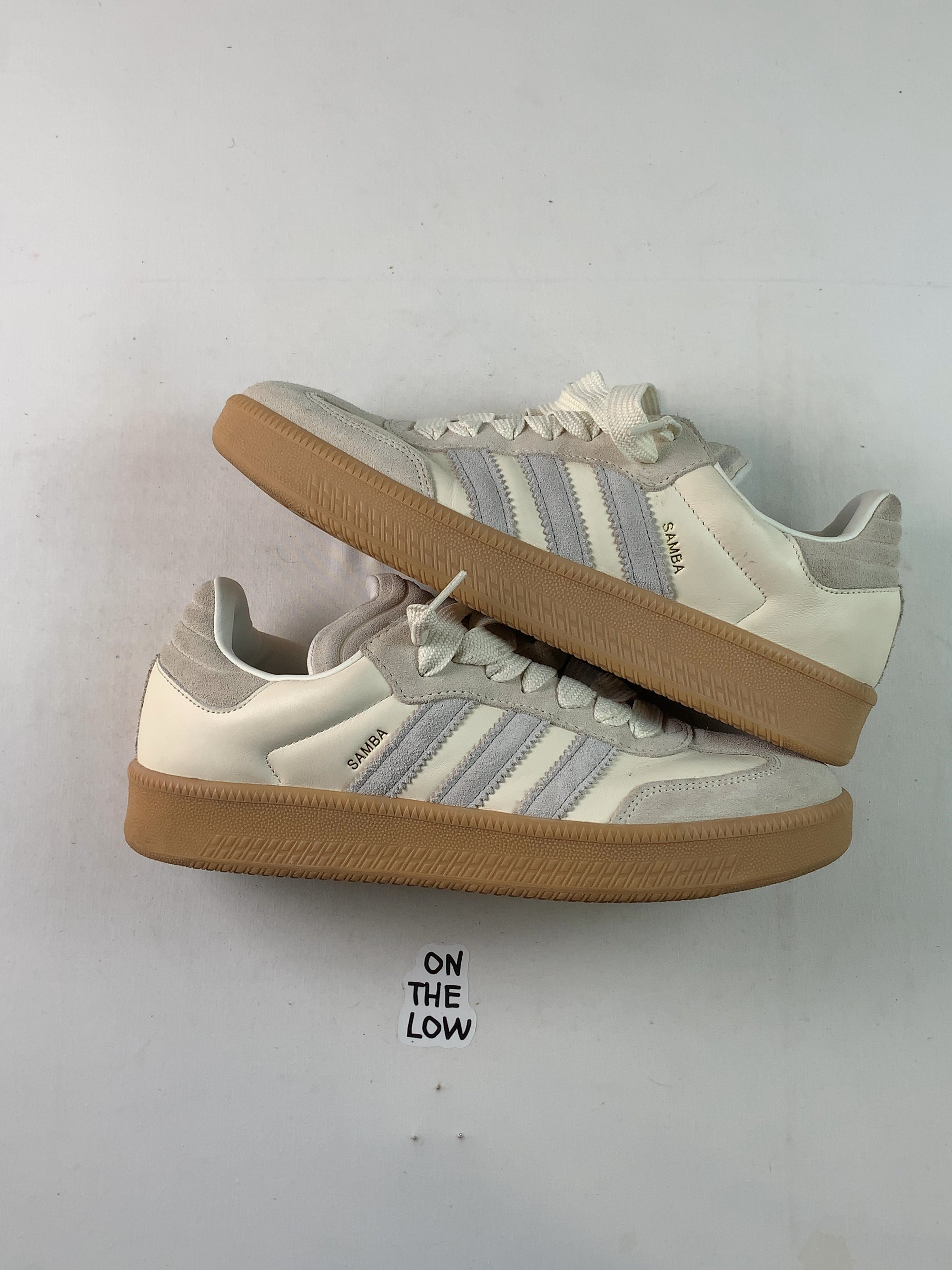 adidas Samba XLG Cream White Gum (USED) — Drive 1TuhV9uAX0XVweJuRjqcpoLJVhOXJ-OA5 — photo 1